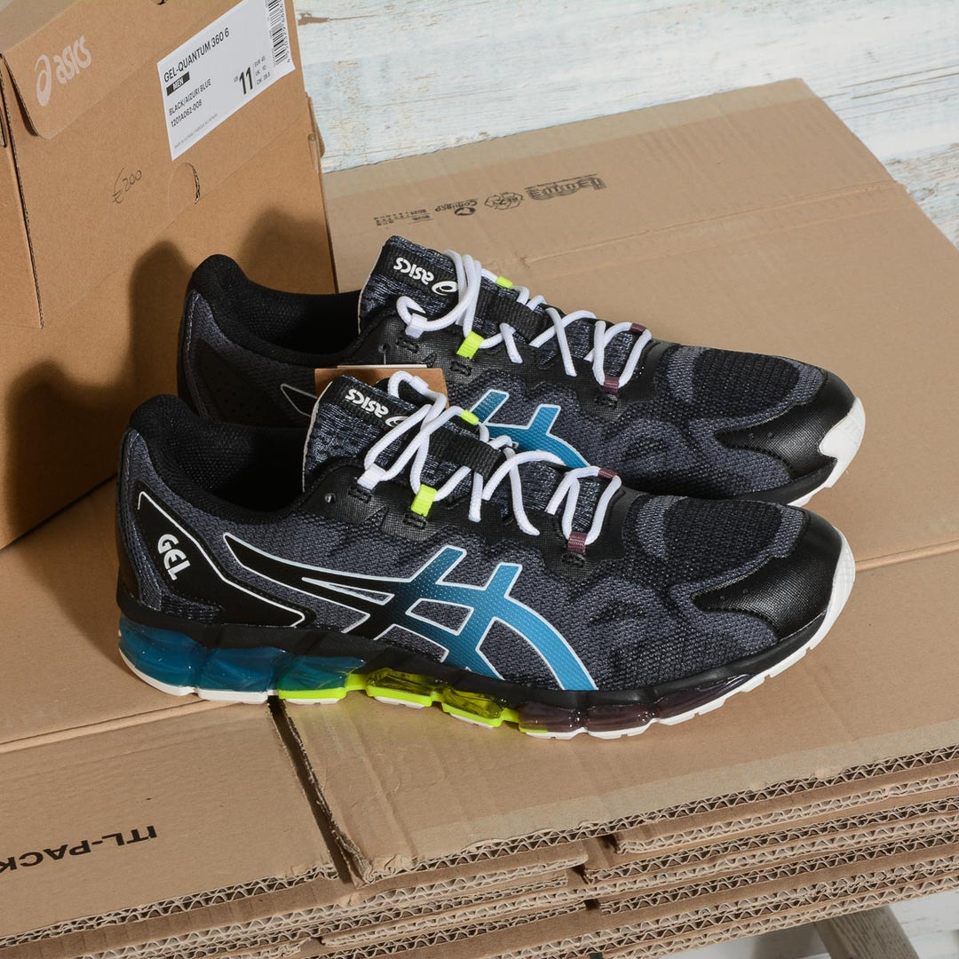 Asics black blue online